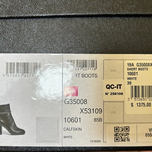 Chanel Ankle Boots with Logo Chain - Picture 5 of 8